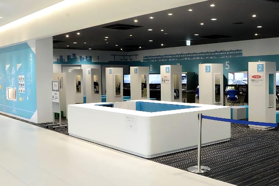 展示・体験用鉄道シミュレータ画像