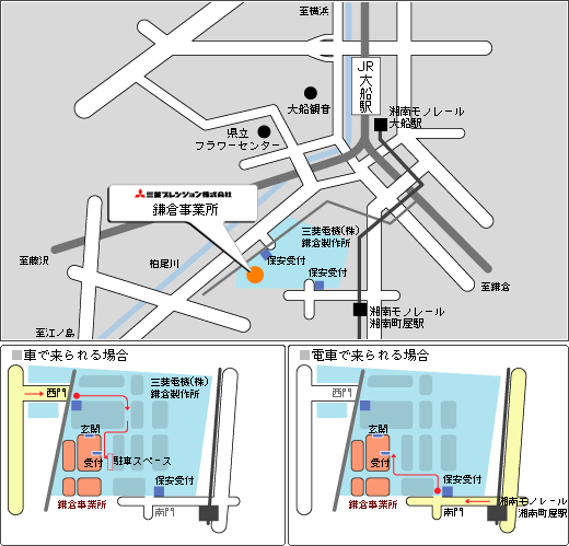 地図：鎌倉事業所