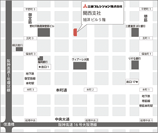 地図：関西支社