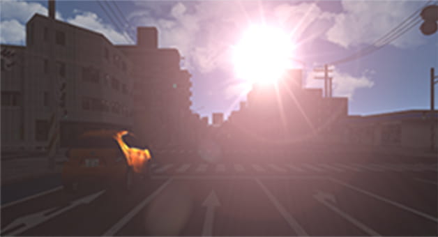 逆光の再現